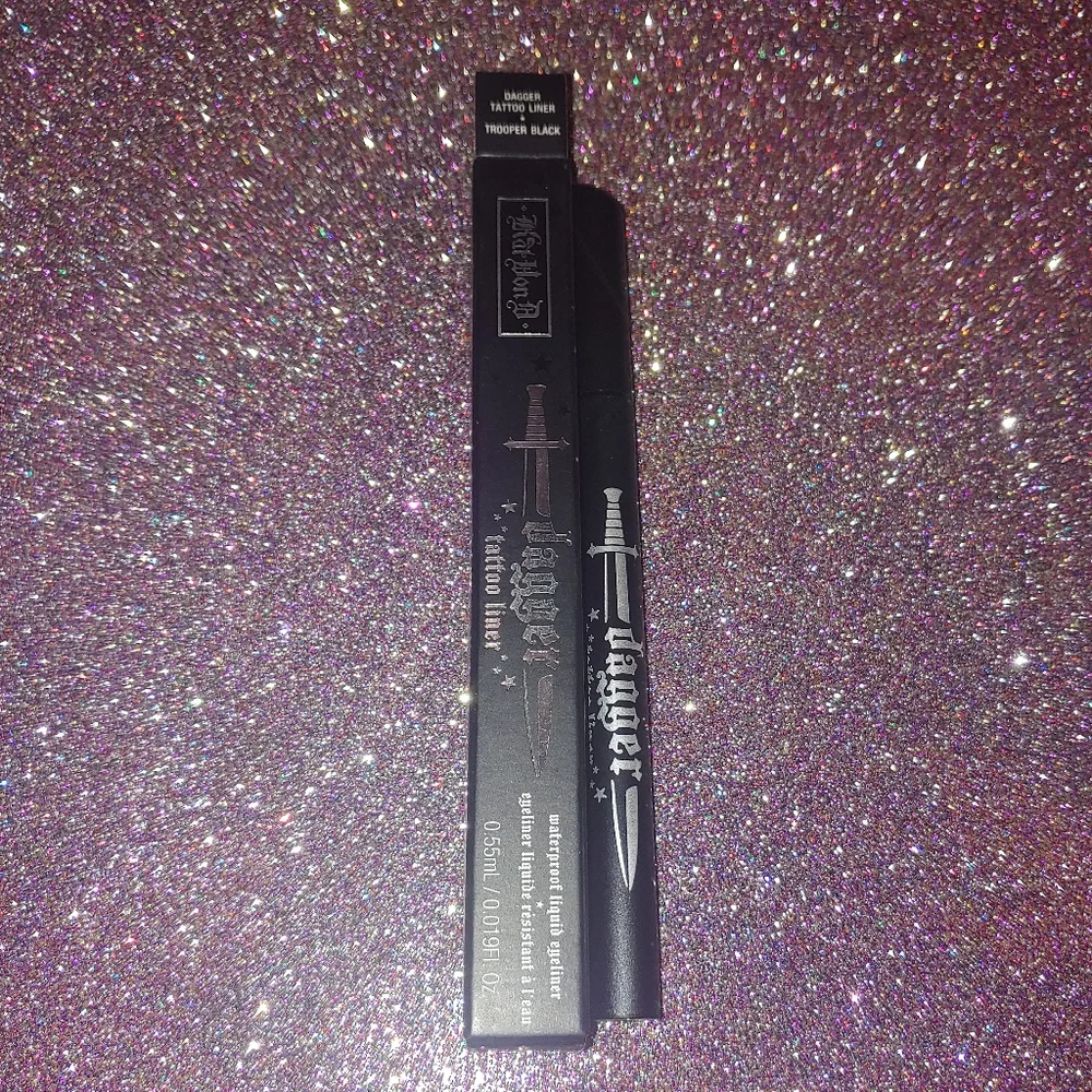 Trooper Black Dagger Tattoo Liner Waterproof Liquid Eyeliner KVD Kat Von D